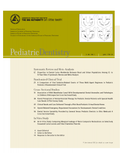 Pediatric Dentistry volume 47 number1, Jan/Feb 2025 cover